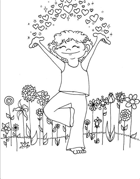 yoga color pages images  pinterest coloring pages coloring