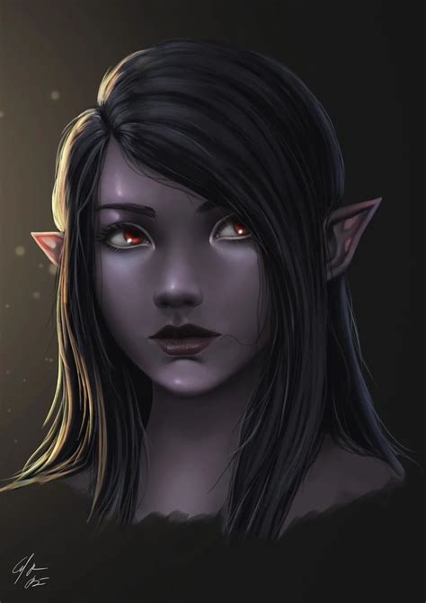 female dark elf wallpapers fandom fantasy character art female