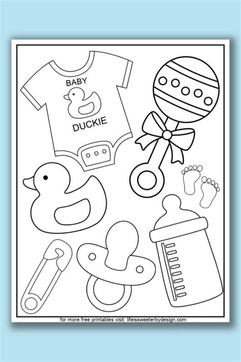 baby coloring pages life  sweeter  design