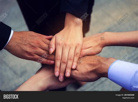 hand group business image photo  trial bigstock