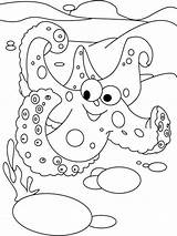 Starfish Coloring Pages Animals Fish Printable Coloringtop sketch template