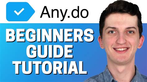 anydo beginners guide youtube