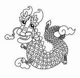 Coloring Dragon Pages Boat Festival Chinese sketch template