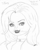 Chucky Bride Doll Tiffany Drawing Coloring Pages Drawings Sketch Deviantart Getdrawings Template Print Wallpaper Search sketch template