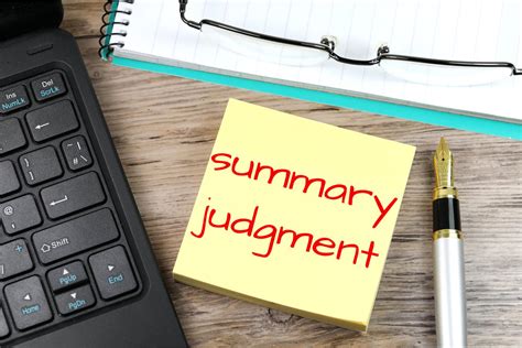 summary judgment   charge creative commons post  note image