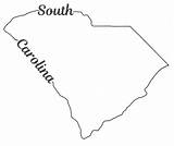 Carolina South Outline State Map Vector Shape Printable Svg States Pattern Border Name Patterns Silhouette Stencil Outlines sketch template