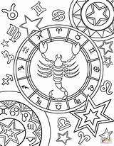 Signo Zodiaco Escorpio Signos Scorpius Segni Zodiacali Zodiacales Zodiaku Leo Supercoloring Segno Zodiacale Znaki Scorpione Libra Weegschaal Sagittarius Pisces Template sketch template