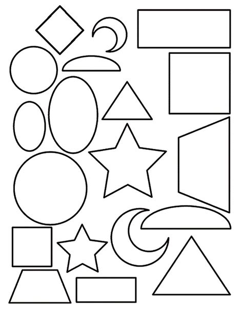 coloring pages  toddlers shapes  coloring pages