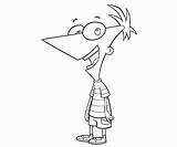 Phineas Coloring Pages Flynn Ferb Comments Printable Library Clipart Description sketch template