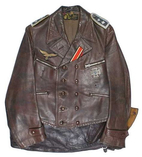 German Wwii Luftwaffe Pilot Leather Jacket