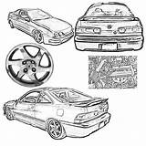 Integra Acura sketch template
