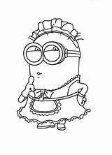 Minion Minions Maid Phil sketch template