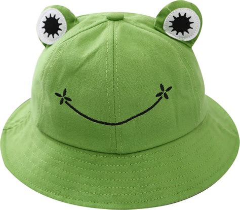 meliya bucket sun hat  children adults cute frog bucket hat