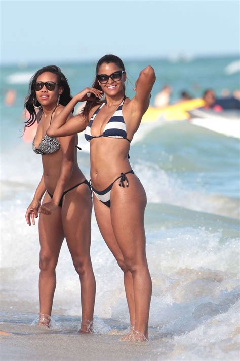 Claudia Jordan Hot In Bikini Beach In Miami 1 2 2016