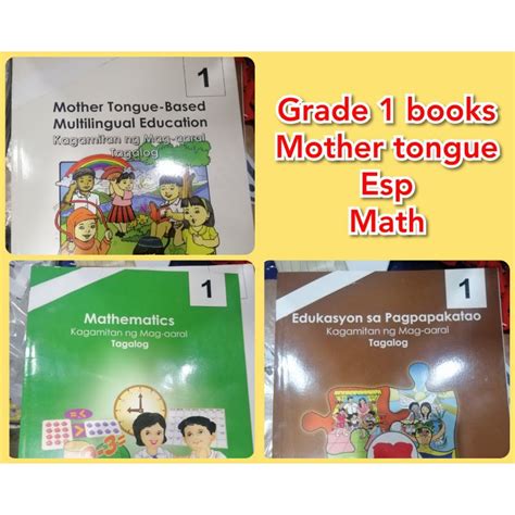 grade  books mother tounge mathematics esp filipino araling panlipuna