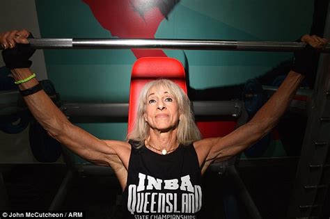 queensland great grandmother shows off her muscles for bodybuilding