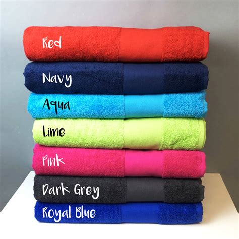 personalised beach towel  simply colors notonthehighstreetcom