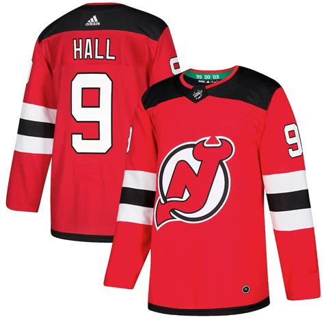 adidas taylor hall  jersey devils red authentic player jersey