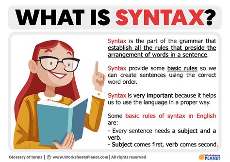 syntax definition  syntax
