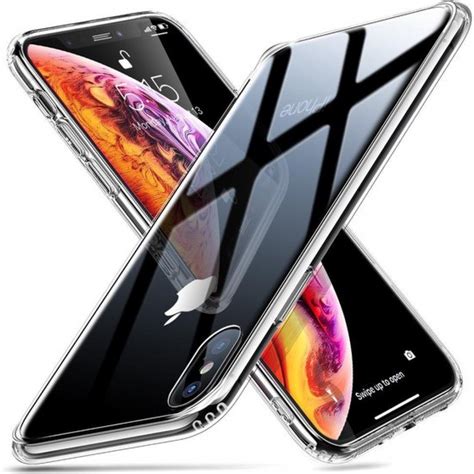 esr iphone xs max hoesje transparant met tempered glass telefoon experts