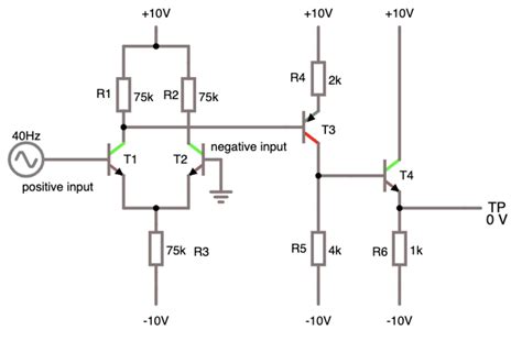 operational amplifier simple version   internal op amp circuit electrical engineering