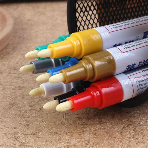 13 Color White Waterproof Rubber Permanent Signature Pen Oily Marker
