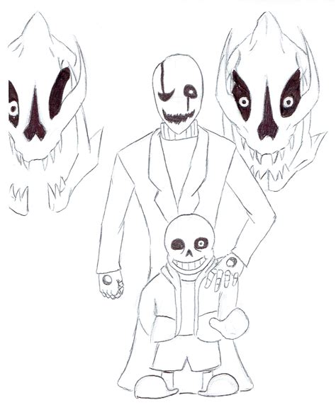gaster blaster undertale coloring page  sketch coloring page