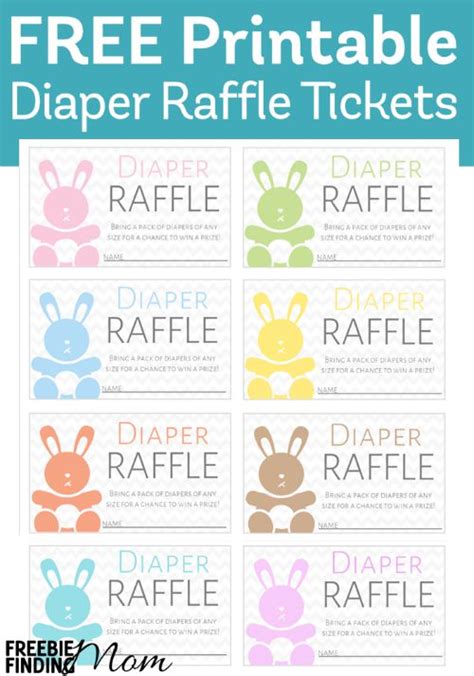 free printable diaper raffle tickets