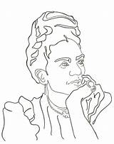 Frida Kahlo Coloring Pages sketch template