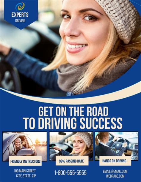 driving lessons template postermywall
