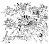 Triste Besiege Tenochtitlan Aztecs Allies sketch template