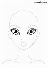 Topmodel Gesicht Ausmalbilder Kopf Boyama Ausdrucken Annekaz Bebek Giydirme Malvorlagen sketch template