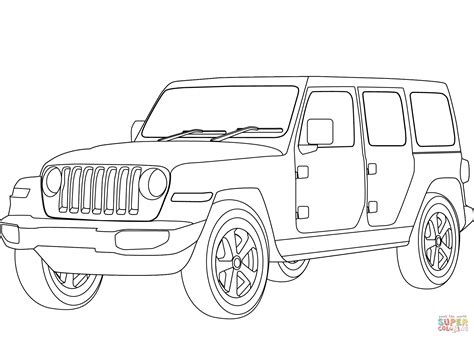 jeep car coloring pages  printable coloring pages