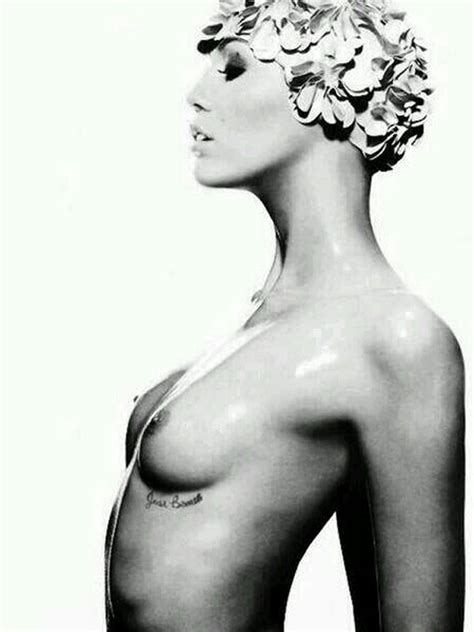 miley cyrus nude in black and white for v magazine