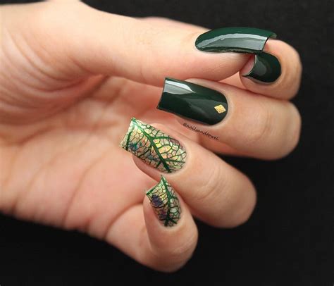 beautiful autumn leaf nail designs    daily