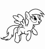 Pony Little Pages Derpy Coloring Getcolorings Color sketch template