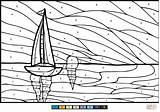 Coloring Zahlen Sonnenaufgang Supercoloring sketch template