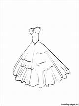 Coloring Dress Pages Printable Dressed Fancy Wedding Barbie Dresses Getting Getcolorings Prom Getdrawings Evening Shaymin Color Print Colorings Colori sketch template