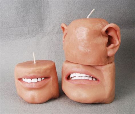 human face candle candle shapes weird candles candles