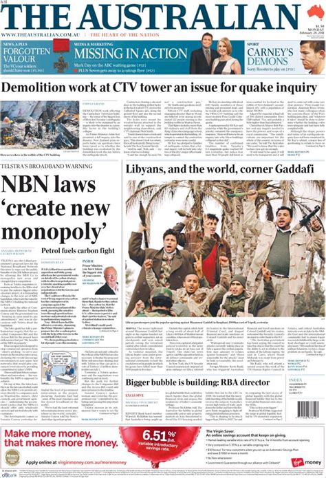 newspaper  australian australia newspapers  australia mondays