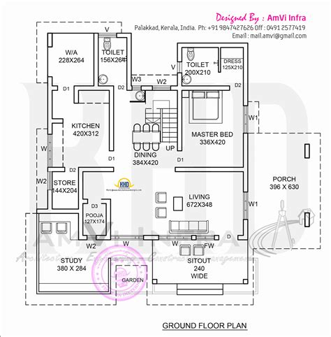 elevation  floor plan  contemporary home indian house plans