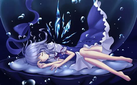 cirno sleeping anime art beautiful pictures funny pictures and best jokes comics