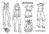Juliana Paper Onesheet Doll Colour Påklædningsdukke Farvelægge Til sketch template