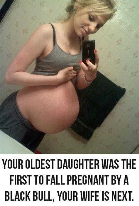 daughter interracial breeding pregnant caption