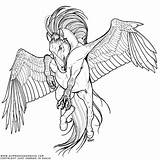 Coloring Hippogriff Pages Hippogryph Getcolorings Nitty sketch template