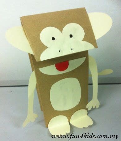 paper bag monkey puppet monkey crafts pinterest monkey puppet