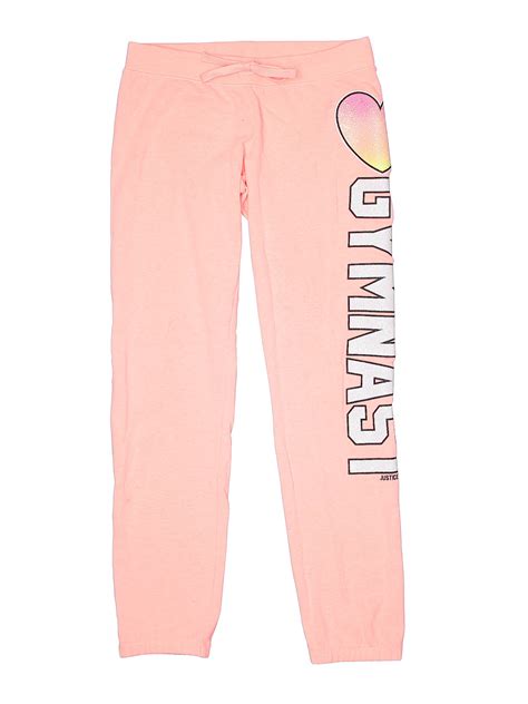 justice girls pink sweatpants  ebay