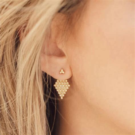 fashion earrings  women simple dot stud earrings personality statement earrings hanging