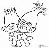 Trolls Personajes Dibujos Colorea sketch template