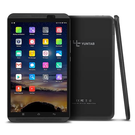 yuntab    tablet pc  android  dual sim card cell phone quad core gb ram gb rom